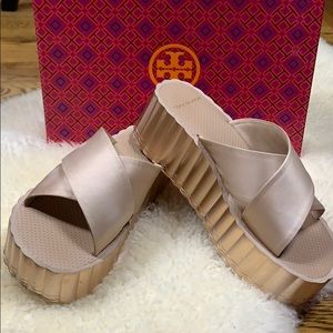 Tory Burch Bellini Blush Platform Sandal Size 8